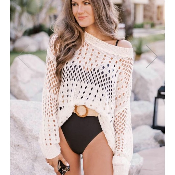 Pink Lily Sweaters - CAITLIN COVINGTON X PINK LILY OCEAN ISLE SWEATER